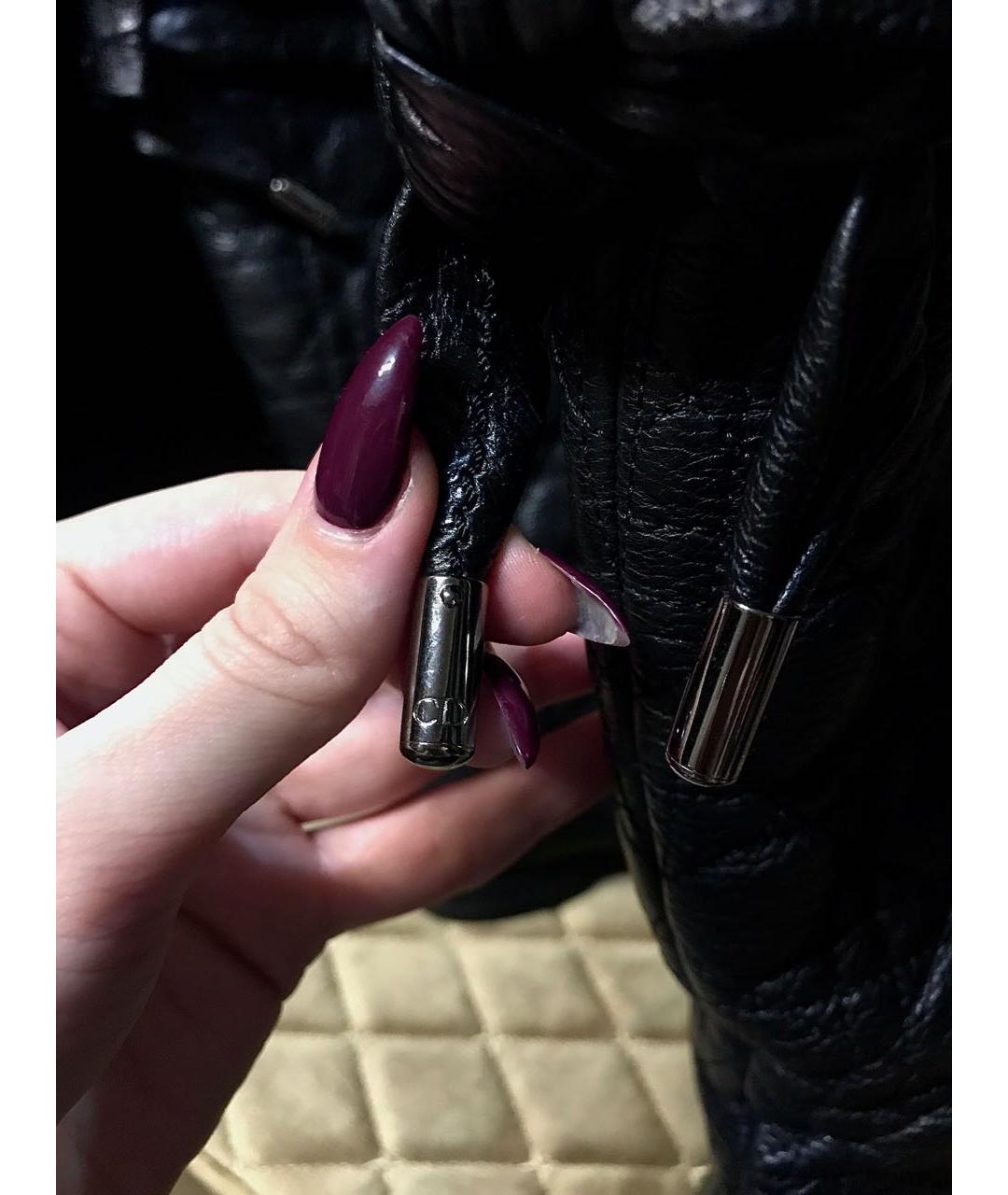 CHRISTIAN DIOR Черные кожаные сапоги, фото 8