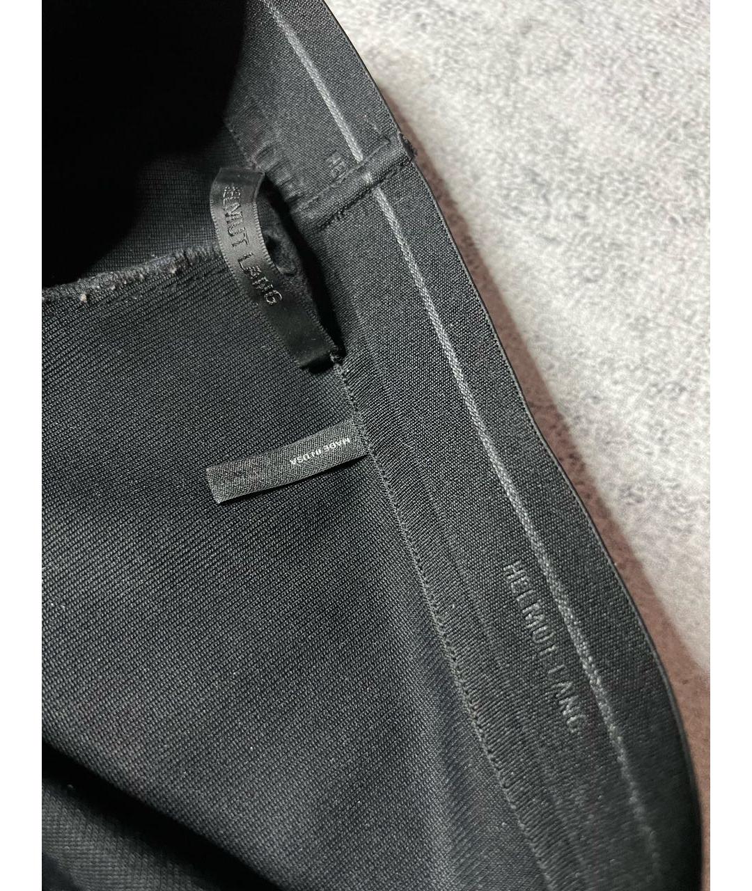 HELMUT LANG Черные вискозные леггинсы и велосипедки, фото 6