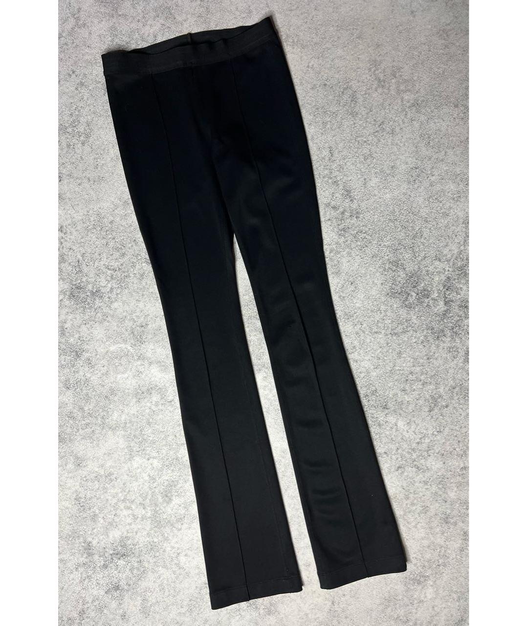 HELMUT LANG Черные вискозные леггинсы и велосипедки, фото 8