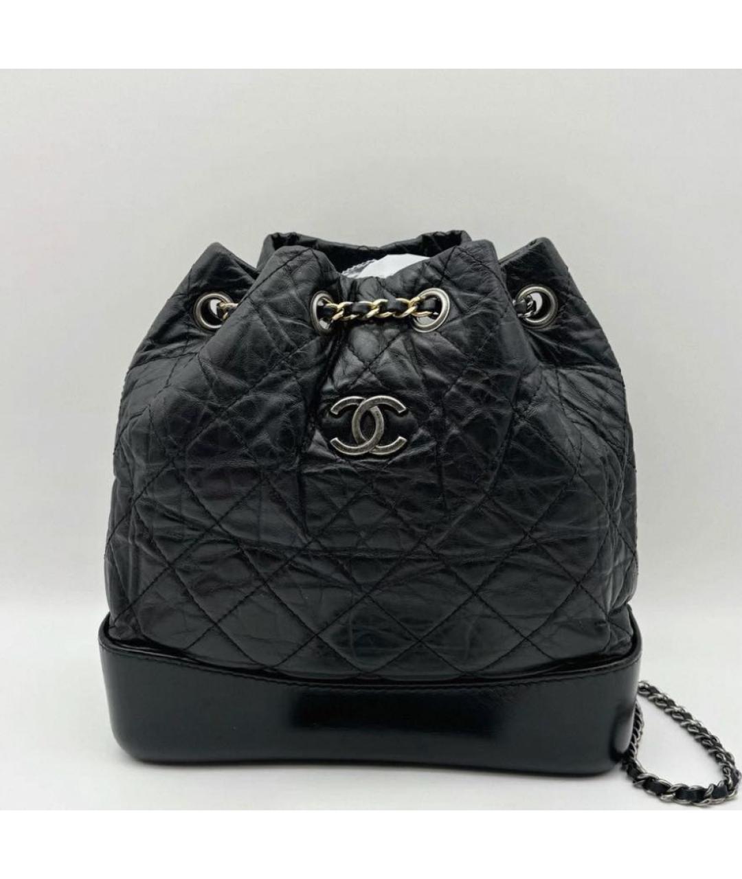 CHANEL Черный кожаный рюкзак, фото 2