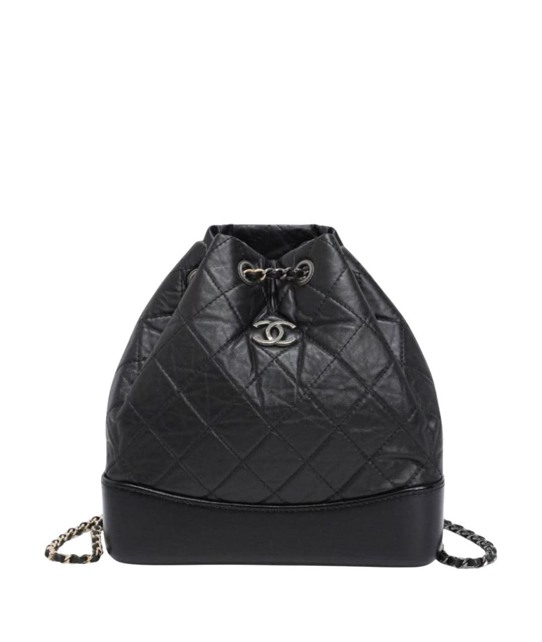 CHANEL Черный кожаный рюкзак, фото 1