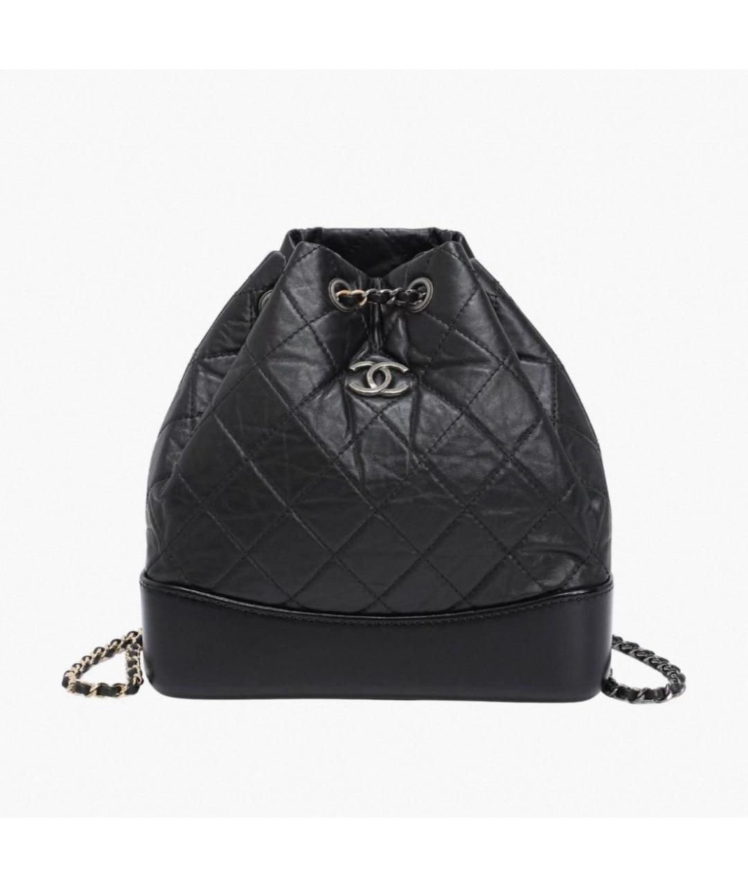 CHANEL Черный кожаный рюкзак, фото 5
