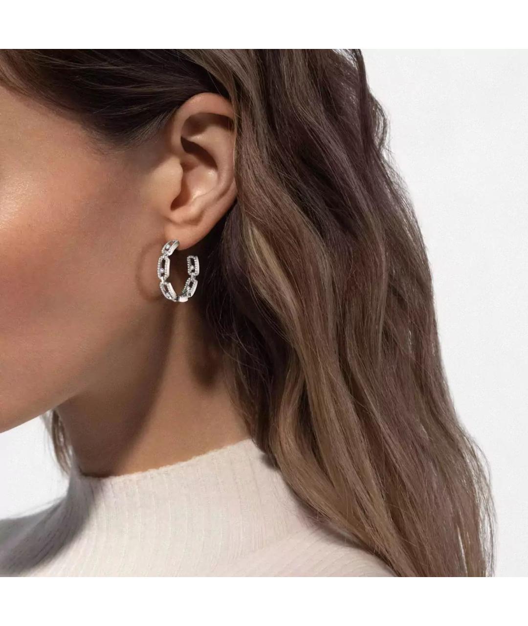 MESSIKA Серебряные серьги из белого золота, фото 3