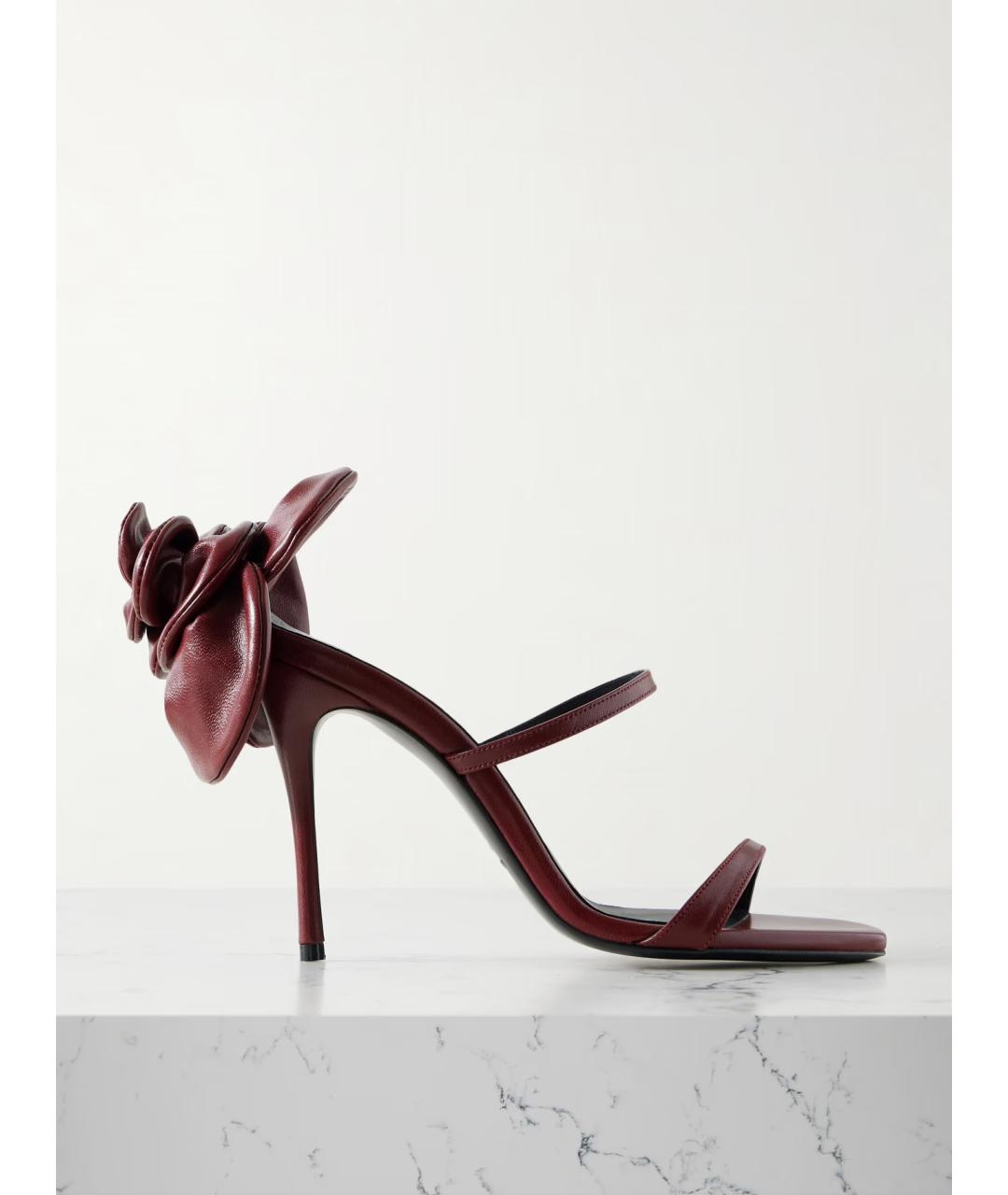 MAGDA BUTRYM Бордовые кожаные мюли, фото 5