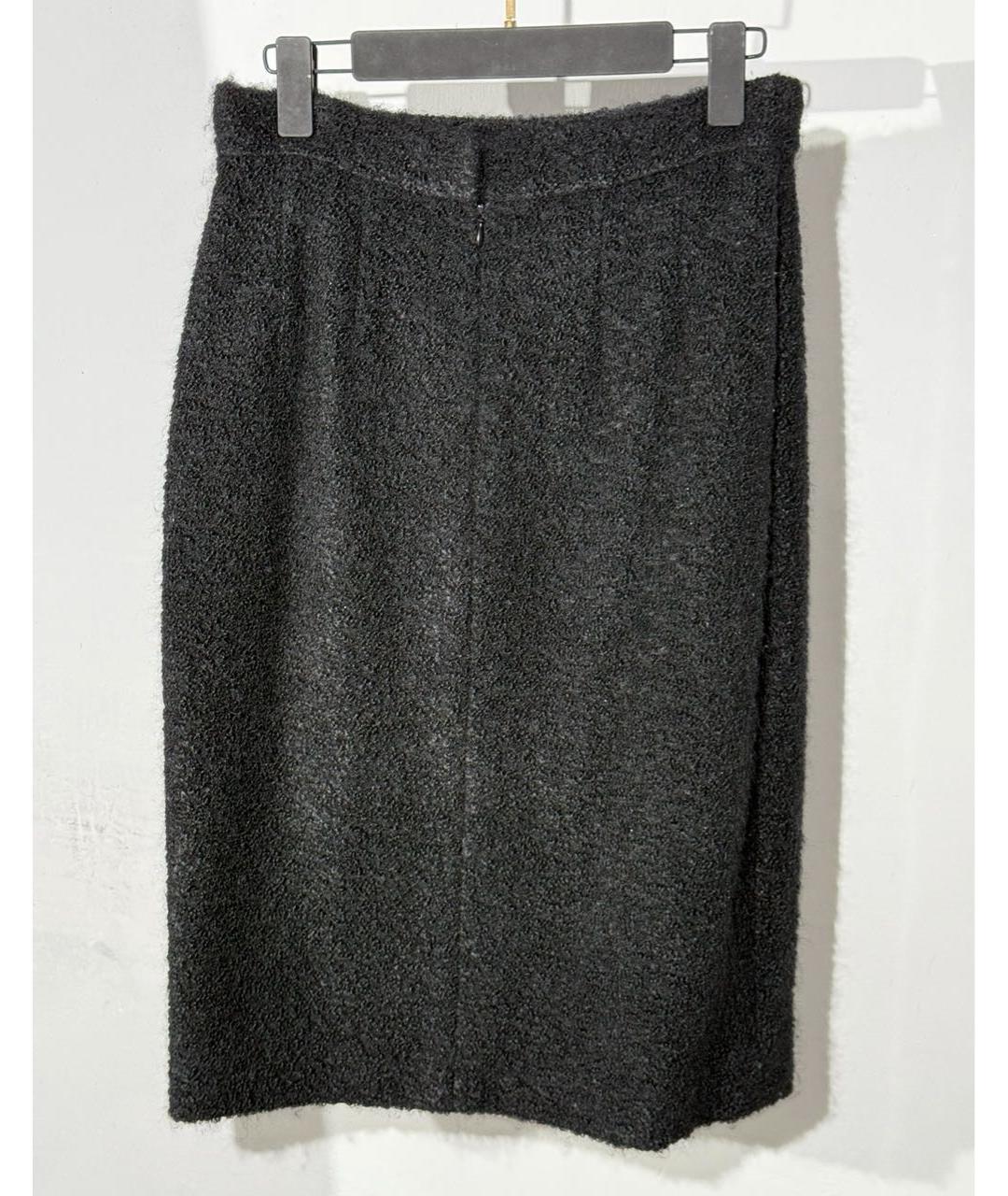 CELINE Черный шерстяной костюм с юбками, фото 7