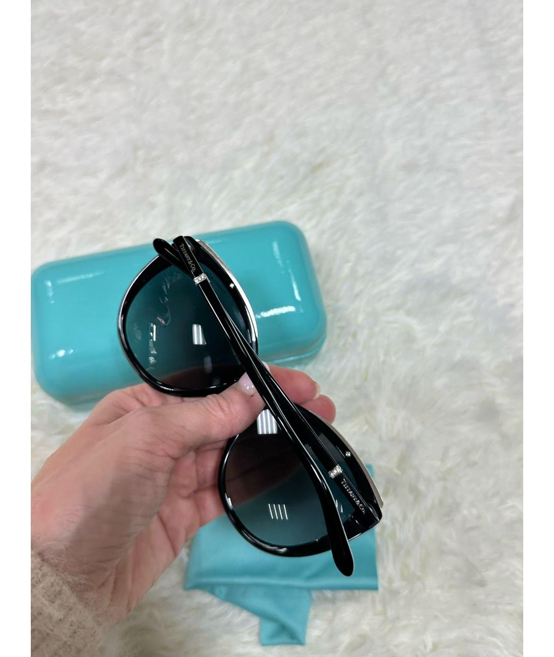 TIFFANY&CO Черные пластиковые солнцезащитные очки, фото 5