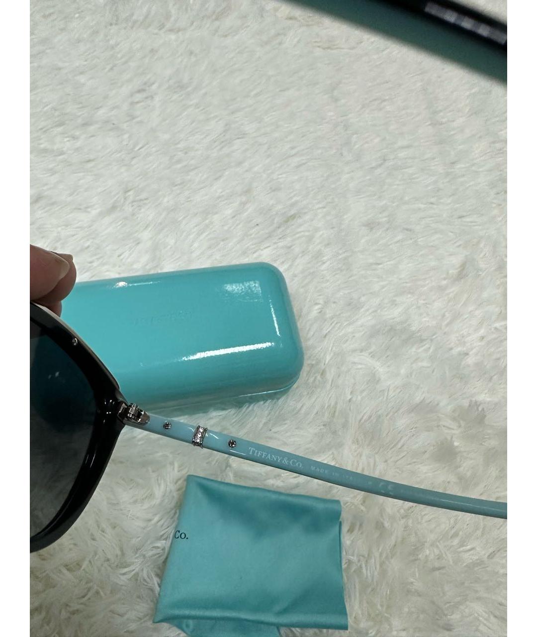 TIFFANY&CO Черные пластиковые солнцезащитные очки, фото 6