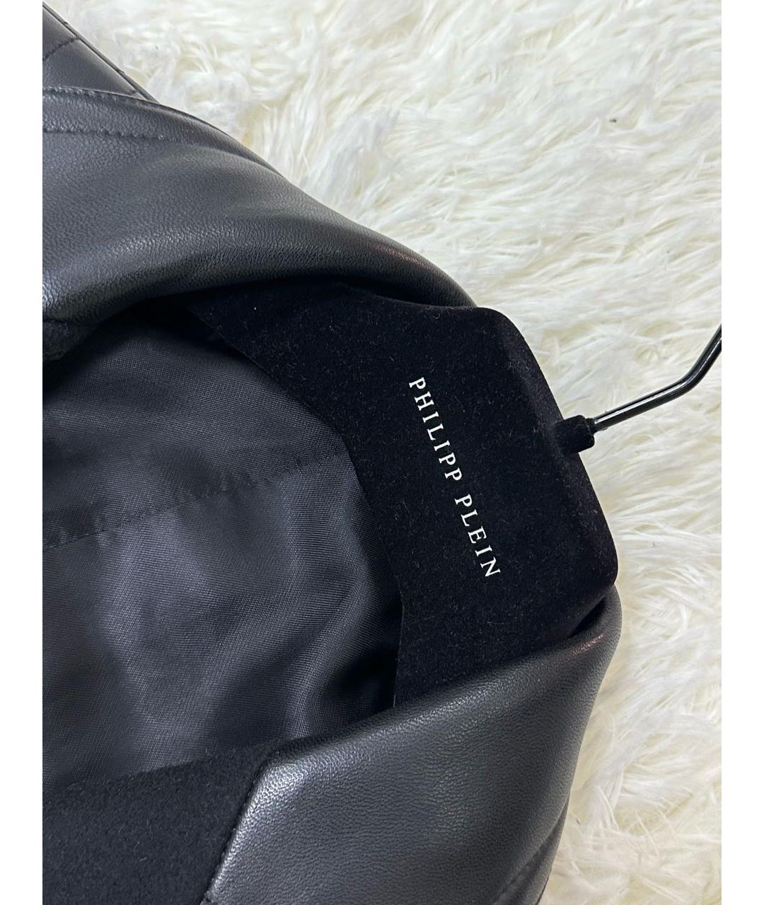 PHILIPP PLEIN Черное пальто, фото 3