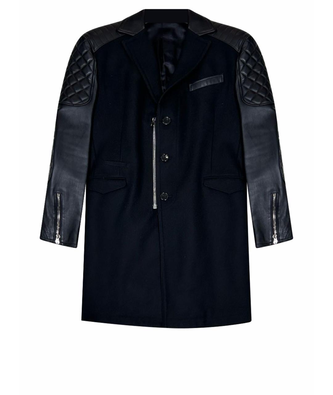 PHILIPP PLEIN Черное пальто, фото 1