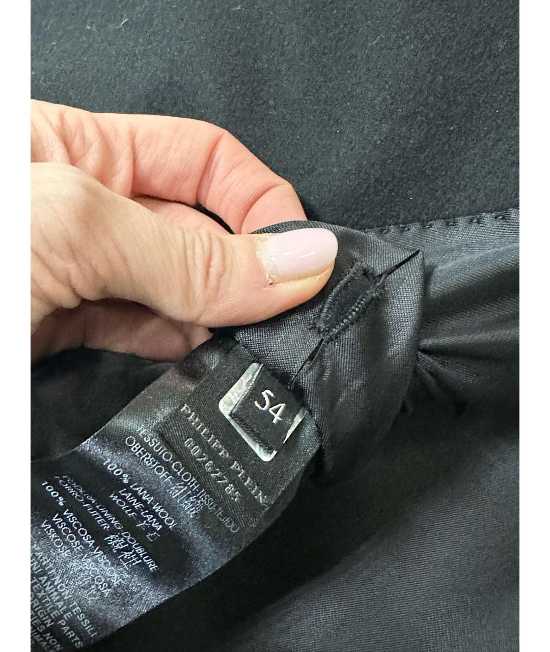 PHILIPP PLEIN Черное пальто, фото 6