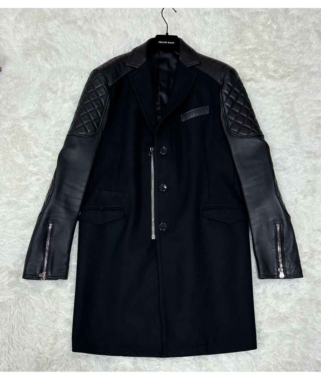 PHILIPP PLEIN Черное пальто, фото 7