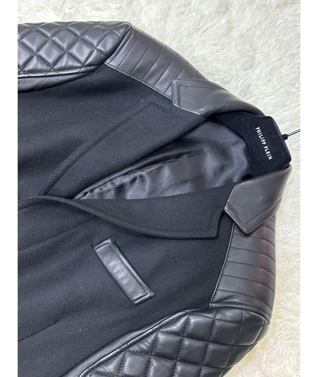PHILIPP PLEIN Черное пальто, фото 2