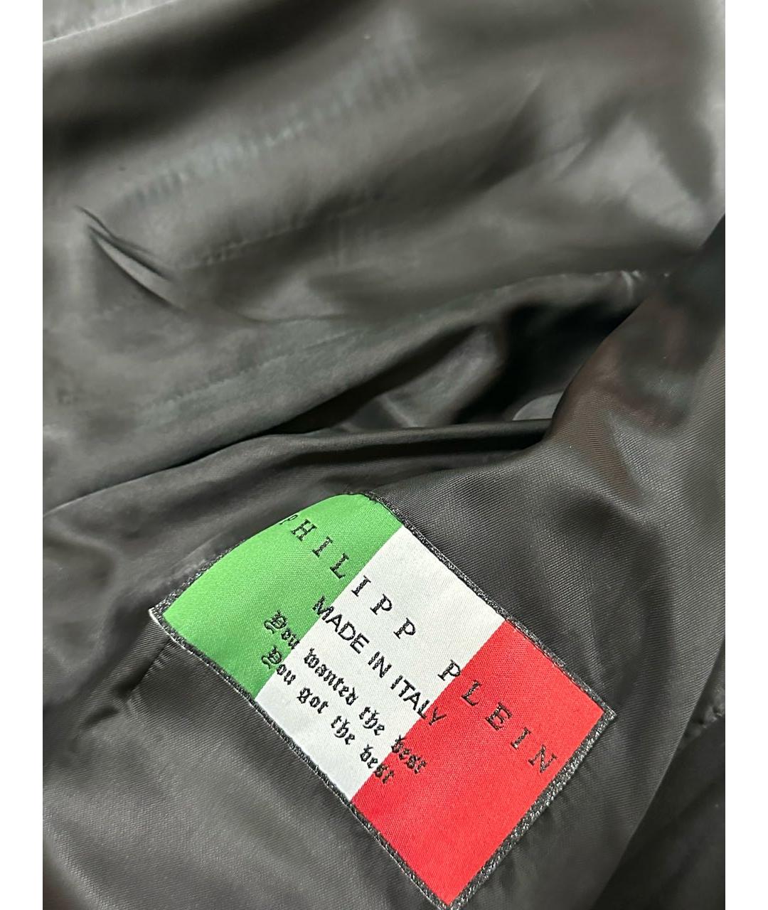 PHILIPP PLEIN Черное пальто, фото 4