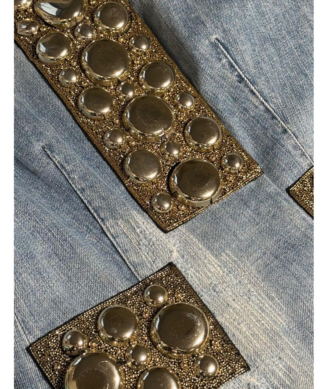 DOLCE&GABBANA Голубой деним жакет/пиджак, фото 4