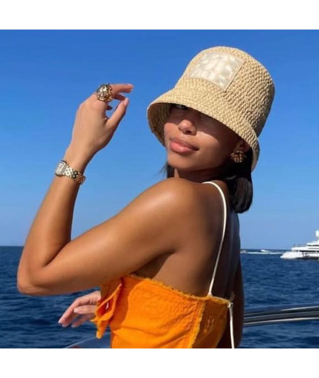 JACQUEMUS Бежевая панама, фото 5