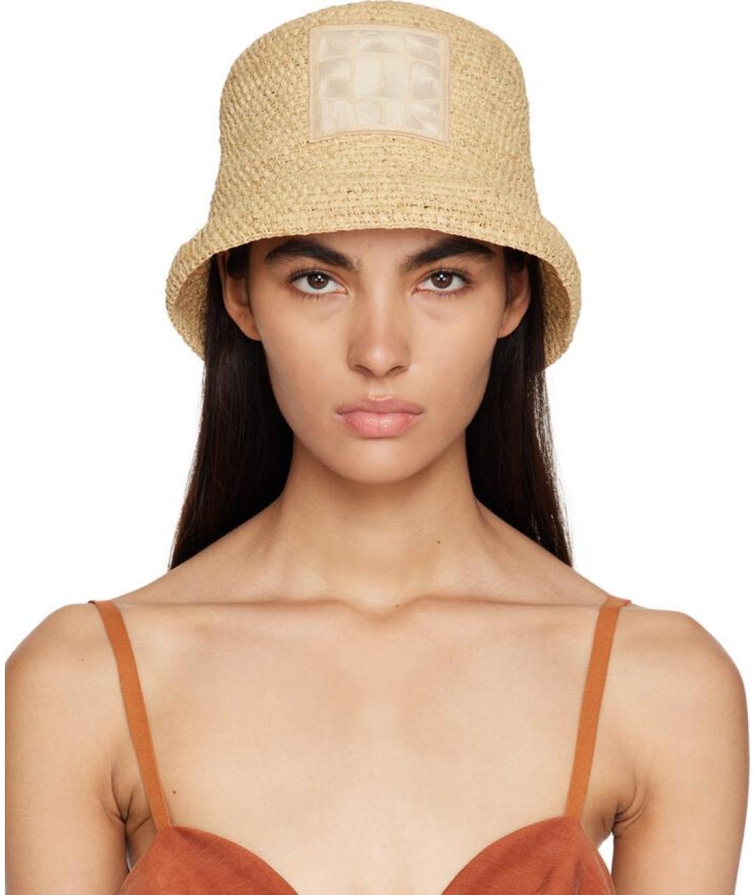 JACQUEMUS Бежевая панама, фото 2