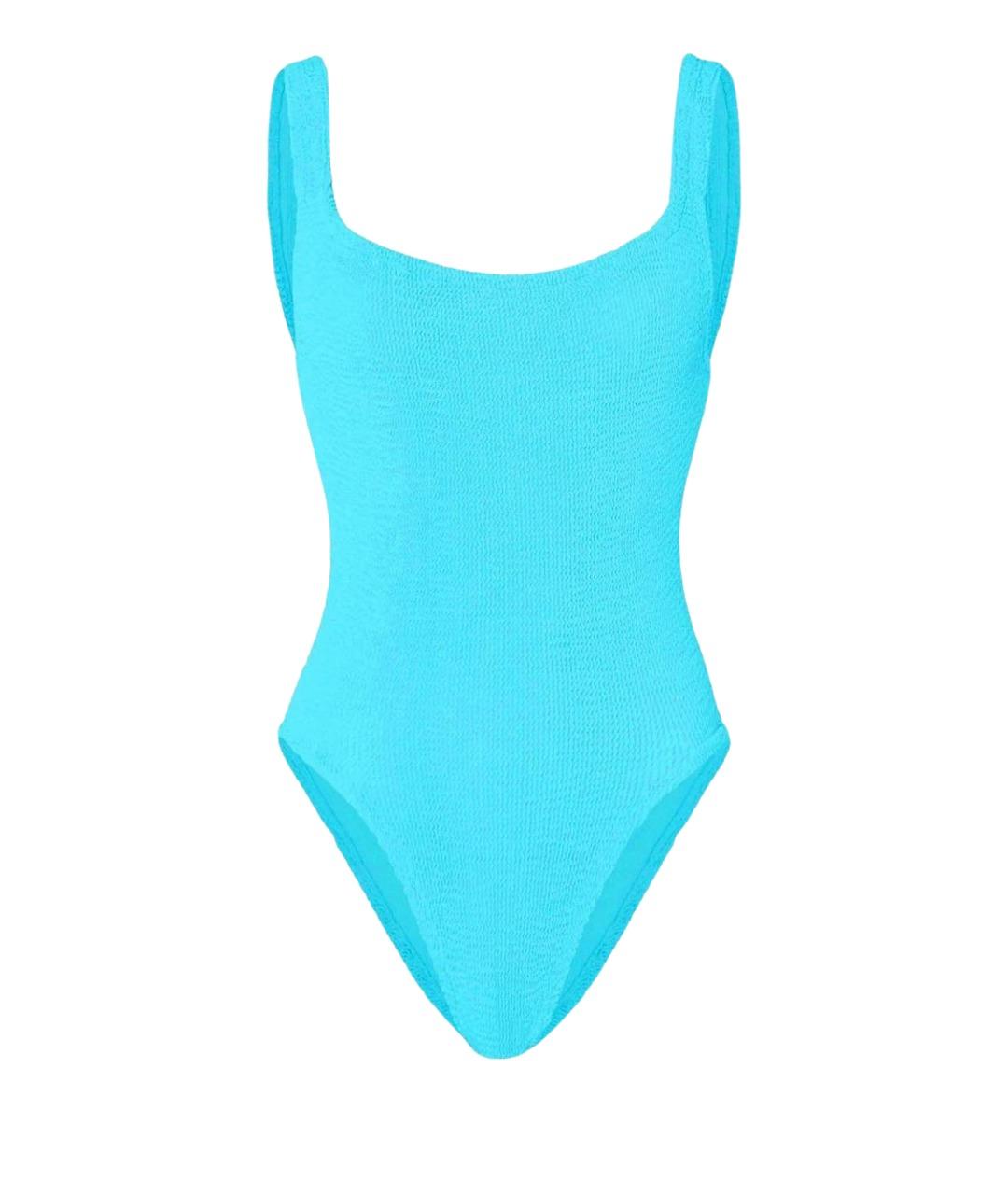 HUNZA G Бирюзовый купальник, фото 1