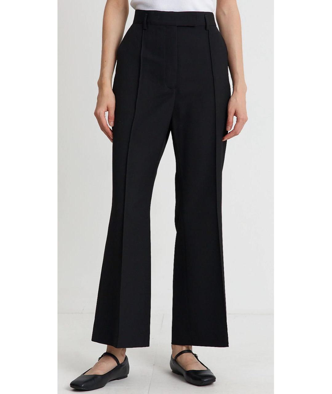 ACNE STUDIOS Черные шерстяные брюки широкие, фото 6