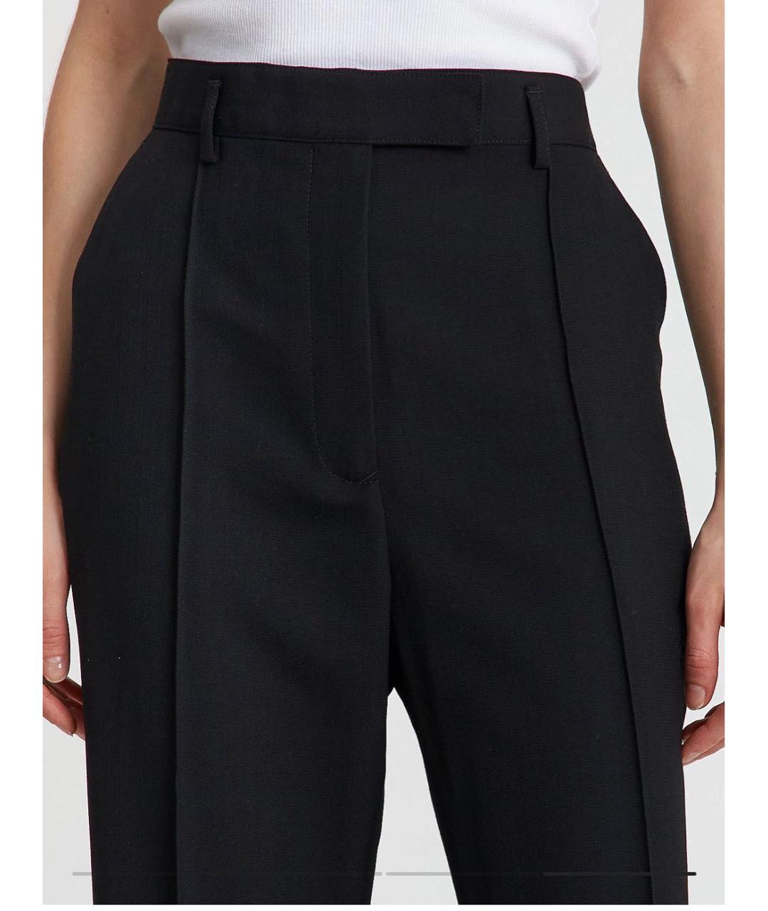 ACNE STUDIOS Черные шерстяные брюки широкие, фото 3