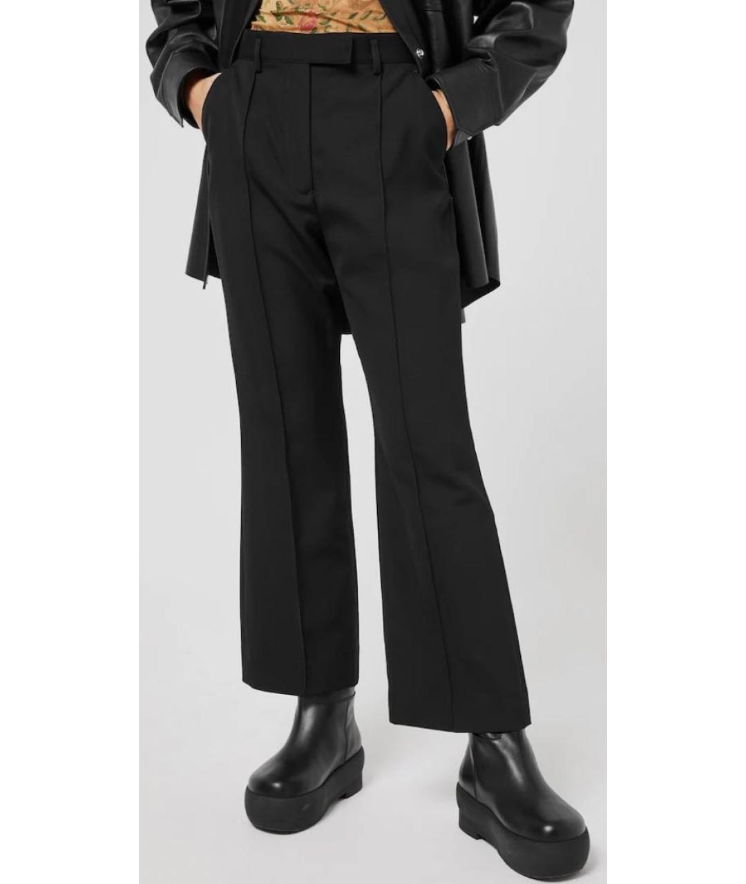 ACNE STUDIOS Черные шерстяные брюки широкие, фото 8