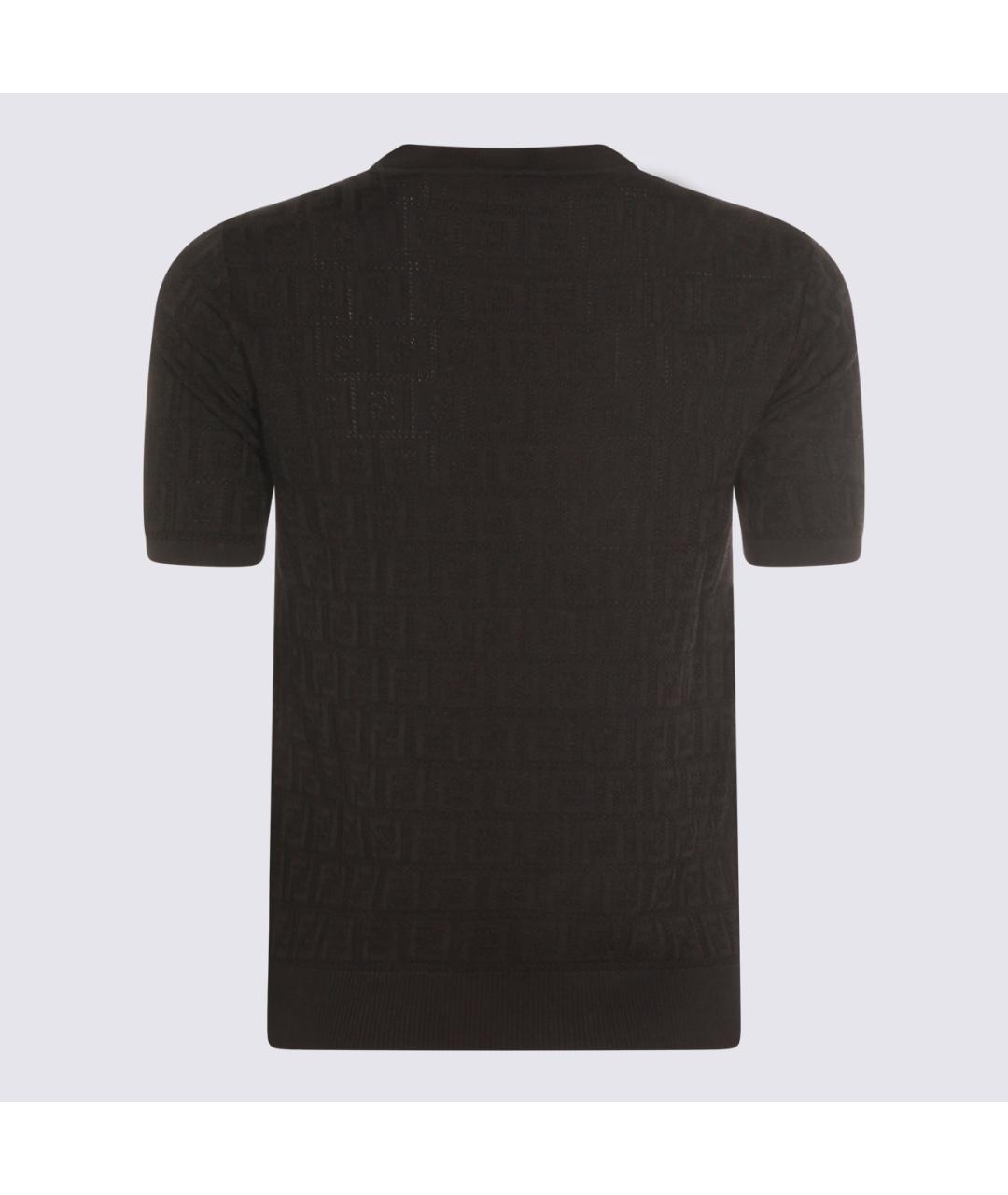 FENDI Черный хлопковый джемпер / свитер, фото 2