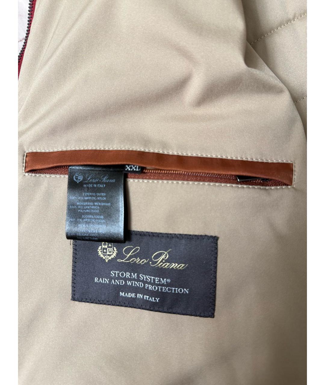 LORO PIANA Бордовый жилет, фото 2