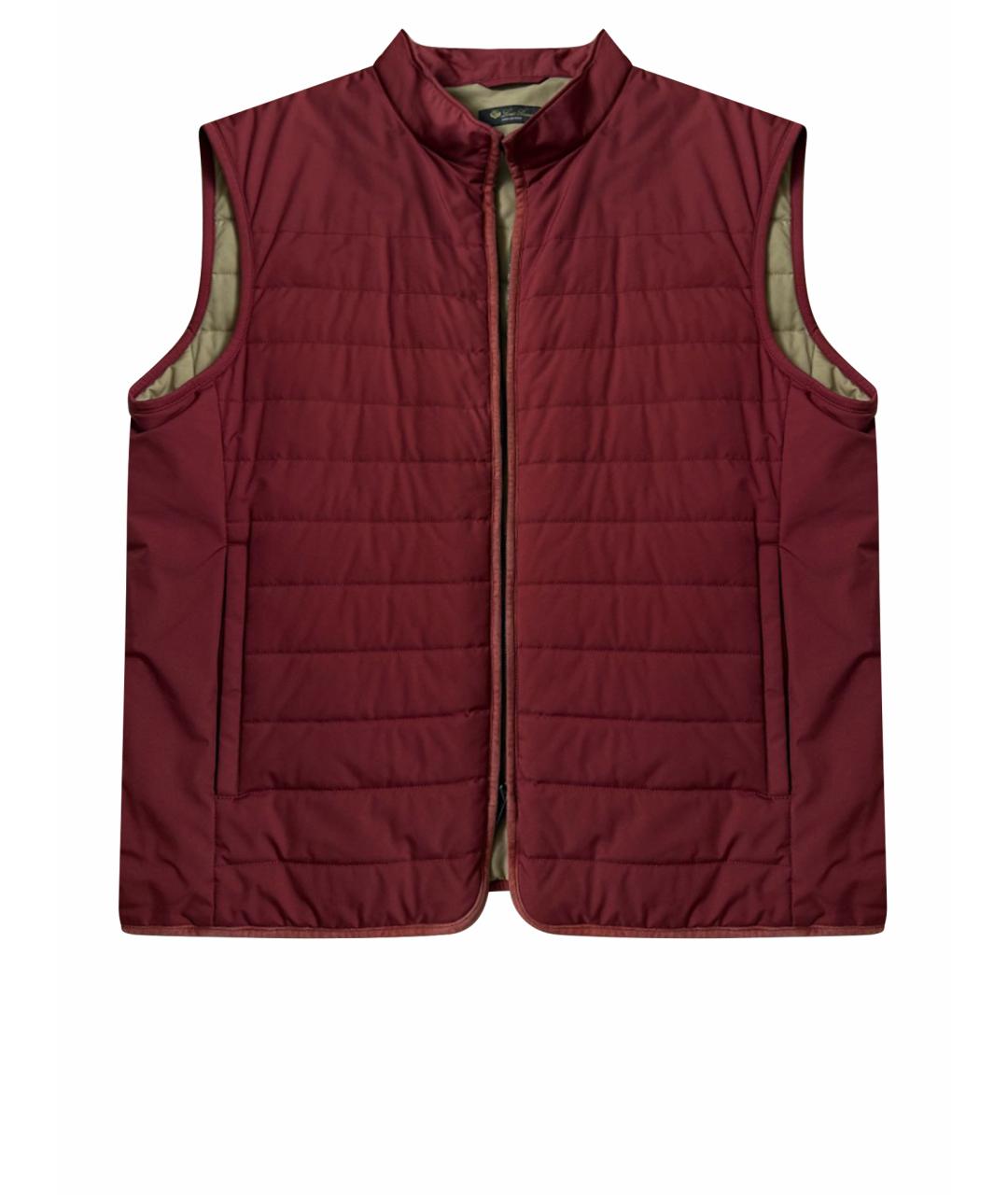 LORO PIANA Бордовый жилет, фото 1