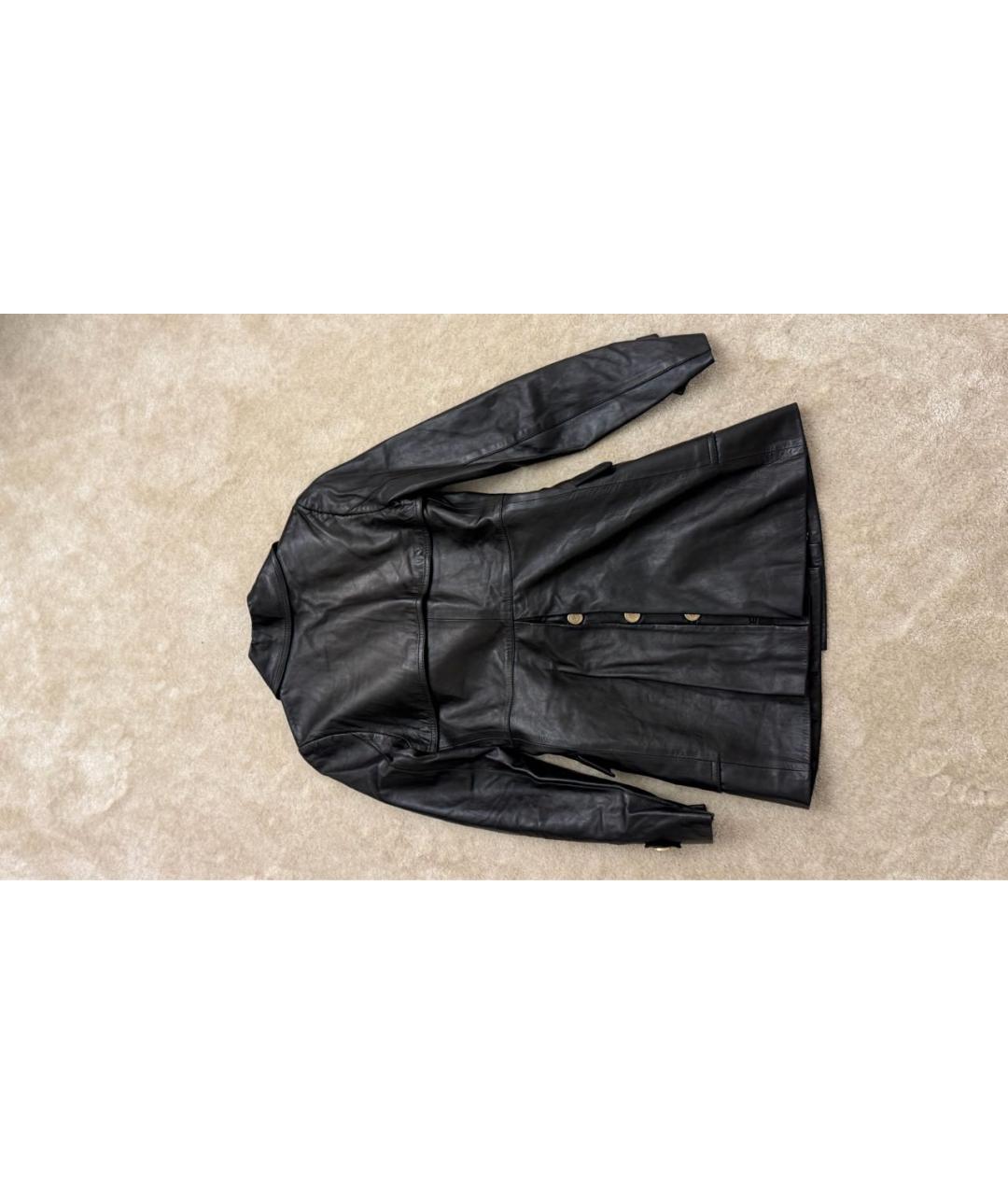GUCCI Черный кожаный жакет/пиджак, фото 2