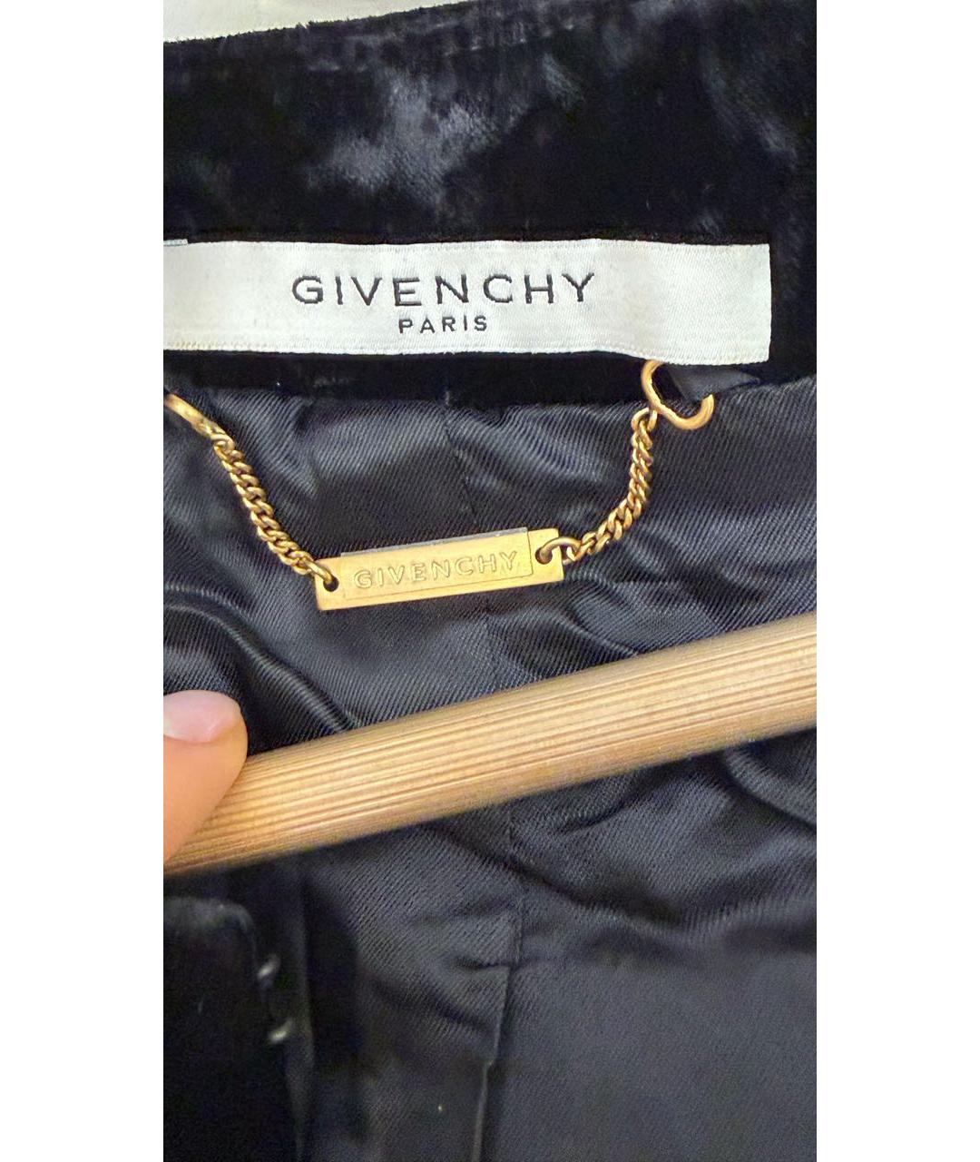 GIVENCHY Золотой вискозный жакет/пиджак, фото 4