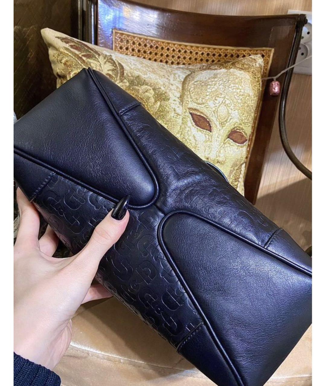 GUCCI Черная кожаная сумка через плечо, фото 8