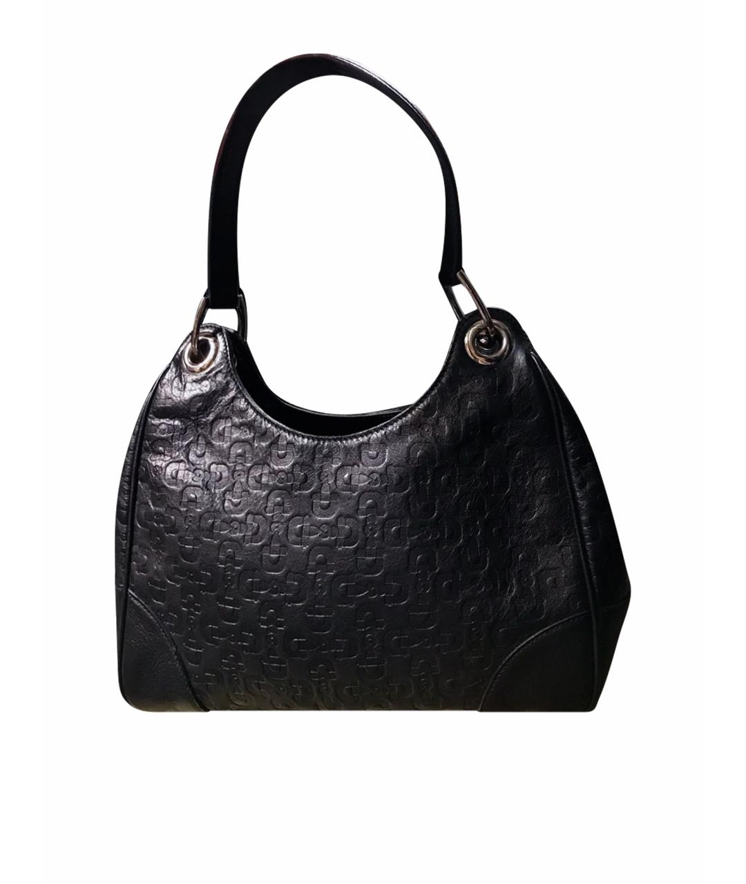 GUCCI Черная кожаная сумка через плечо, фото 1