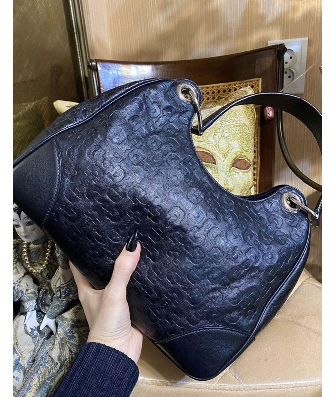 GUCCI Черная кожаная сумка через плечо, фото 3