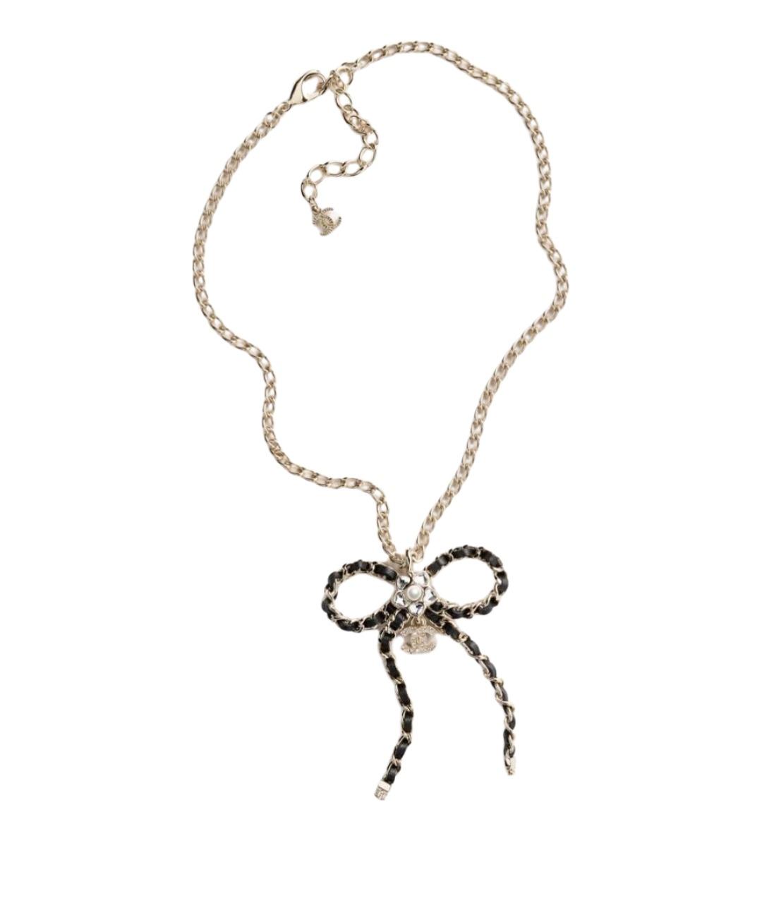 CHANEL Золотое металлическое колье, фото 1