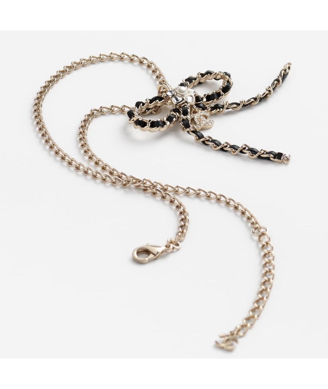 CHANEL Золотое металлическое колье, фото 2