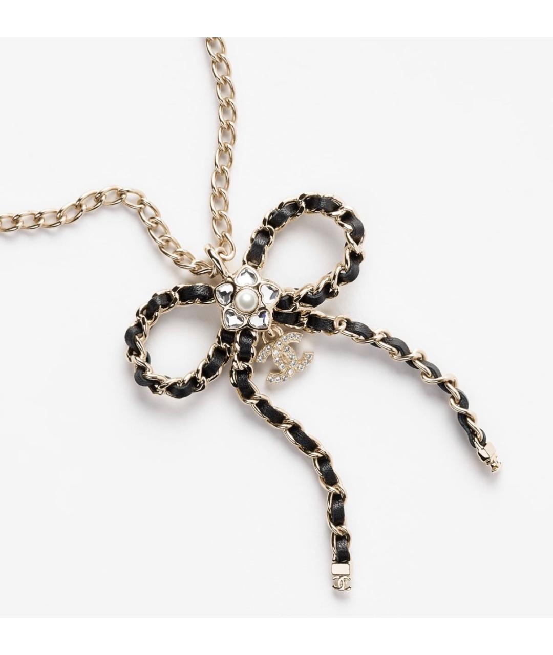 CHANEL Золотое металлическое колье, фото 3