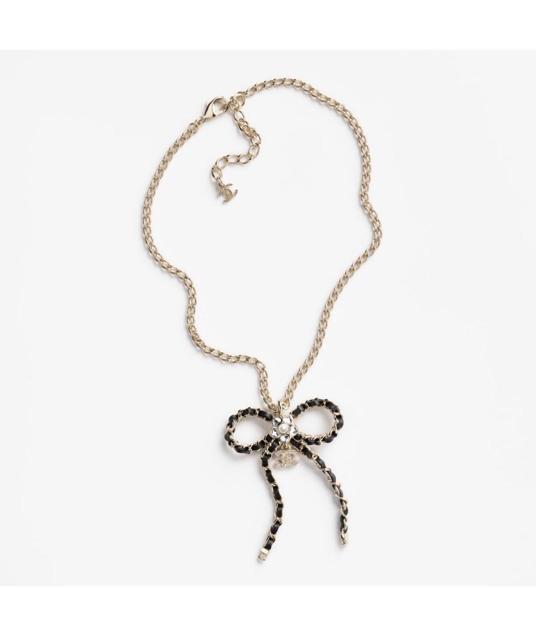 CHANEL Золотое металлическое колье, фото 4