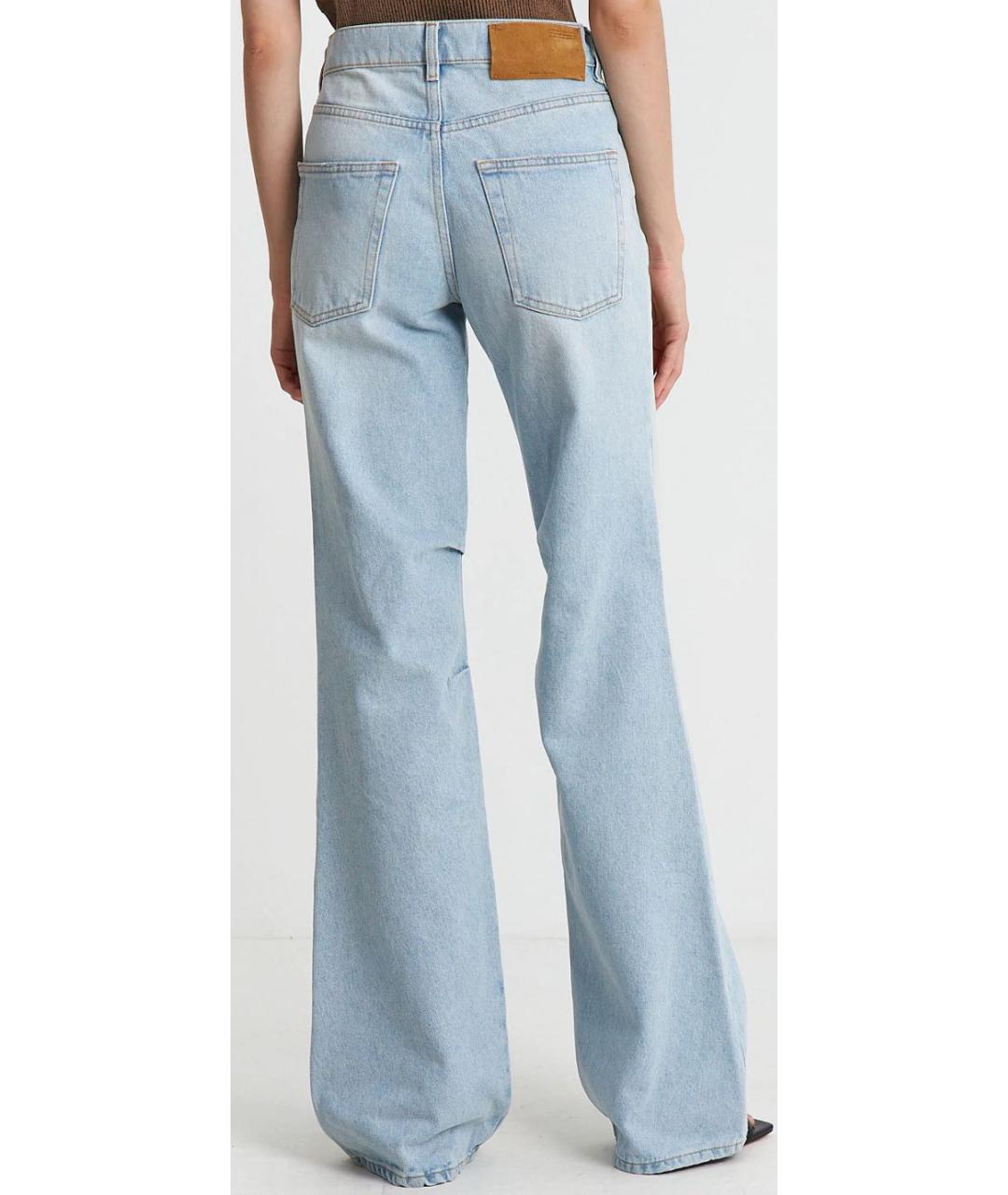 OFF-WHITE Голубые хлопковые джинсы клеш, фото 2