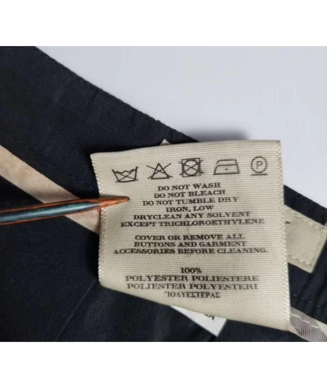 BURBERRY Черная полиэстеровая юбка миди, фото 8