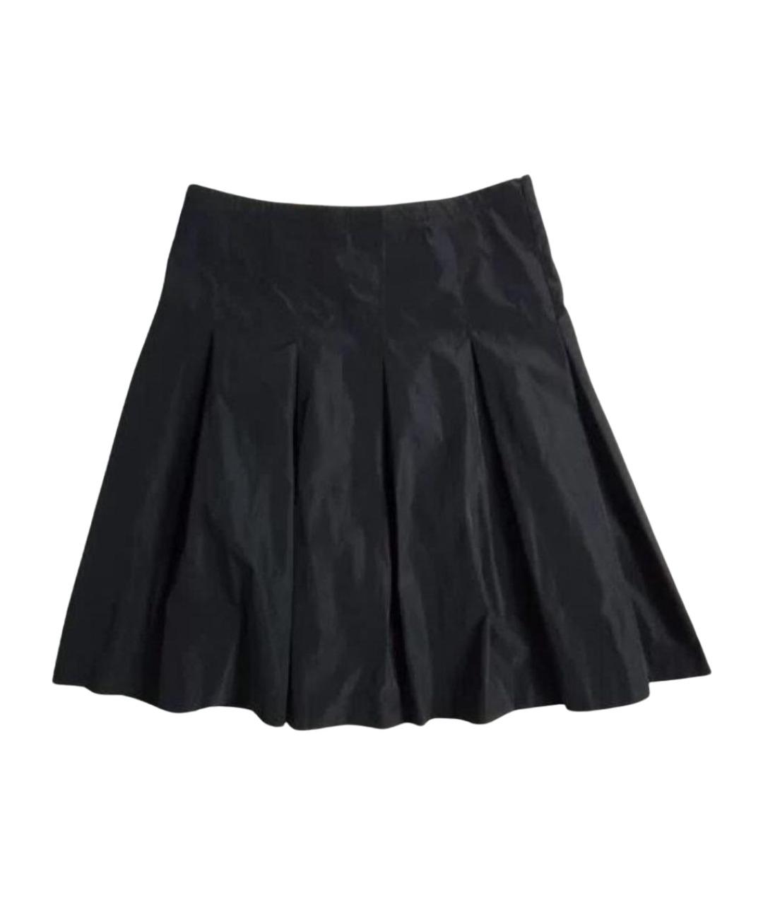 BURBERRY Черная полиэстеровая юбка миди, фото 1