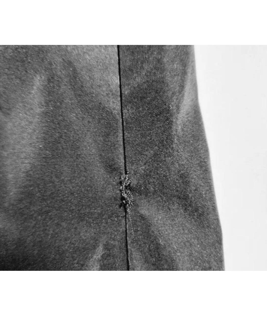 BURBERRY Черная полиэстеровая юбка миди, фото 4