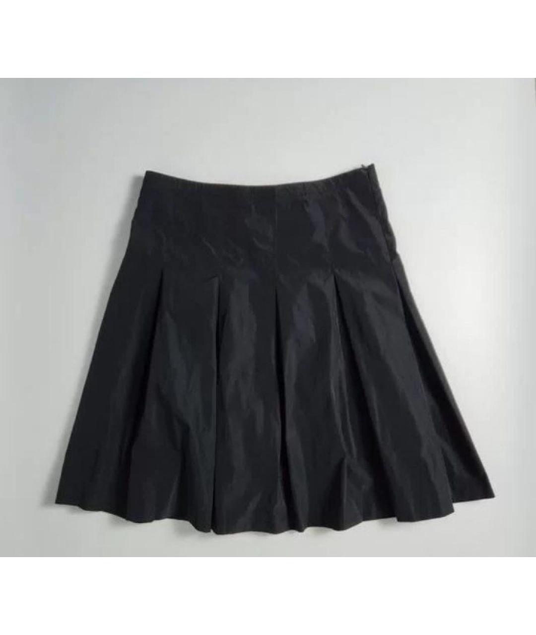 BURBERRY Черная полиэстеровая юбка миди, фото 9