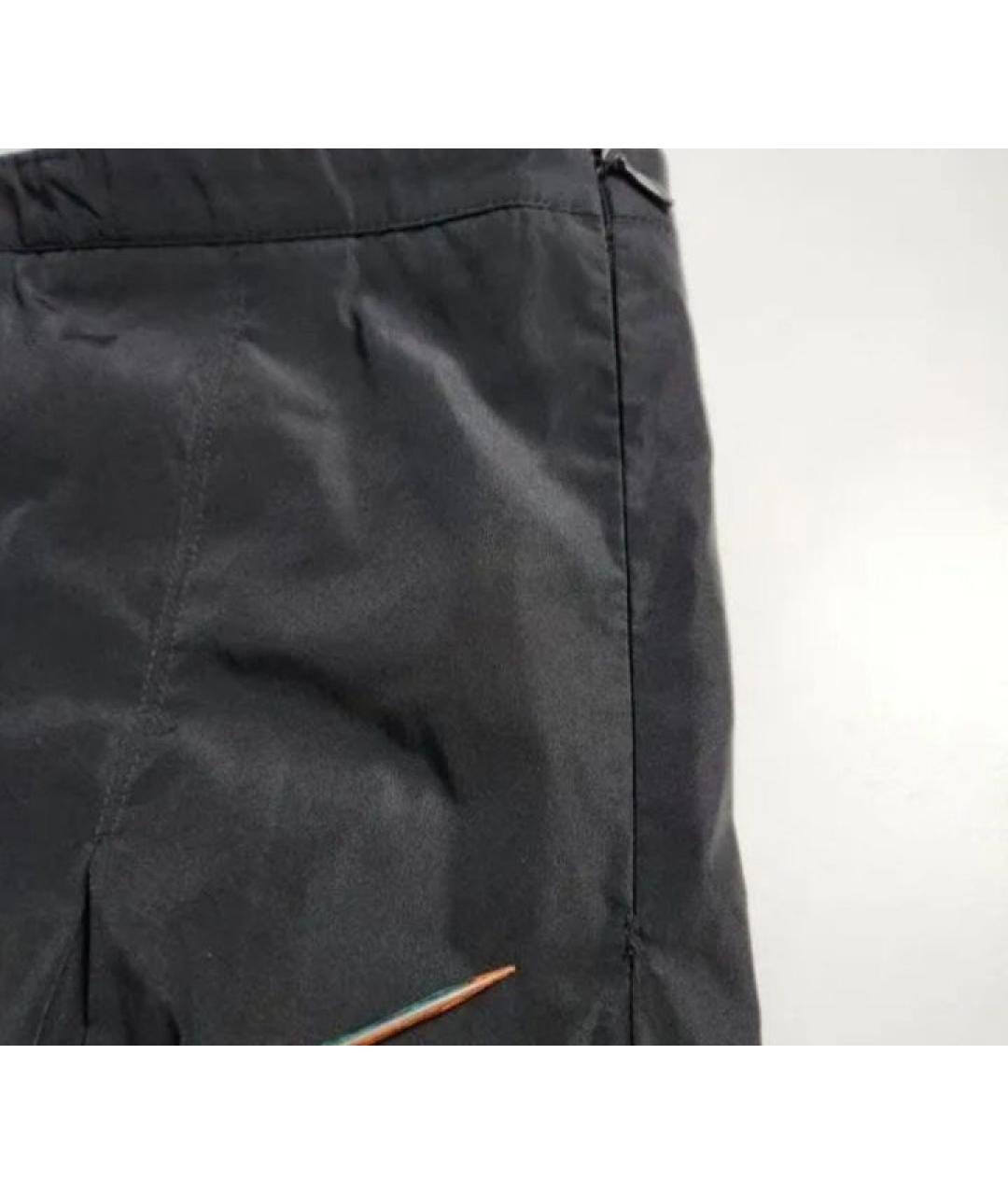 BURBERRY Черная полиэстеровая юбка миди, фото 3