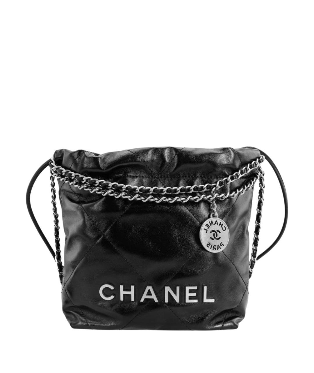 CHANEL Черная кожаная сумка тоут, фото 1