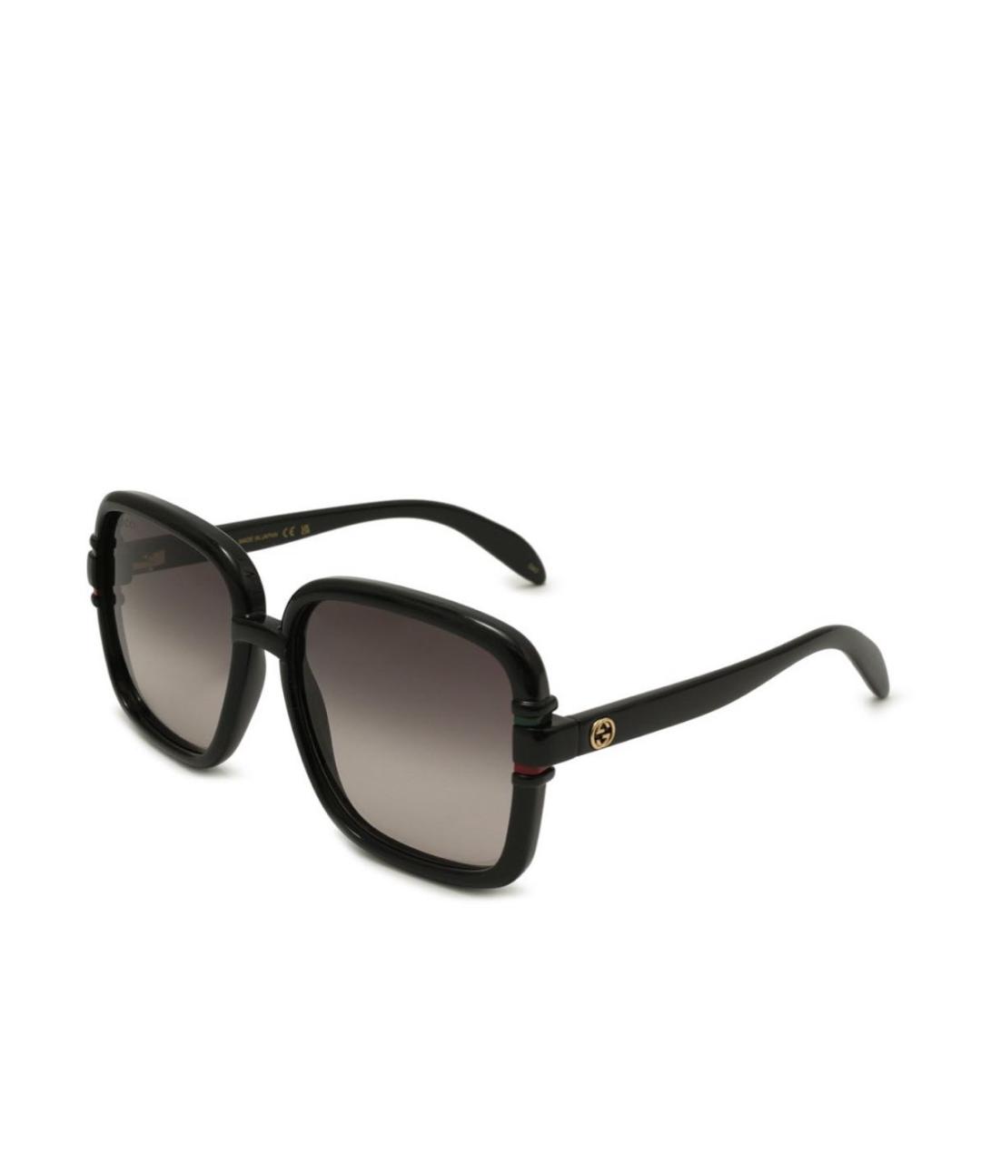 GUCCI Черные пластиковые солнцезащитные очки, фото 3