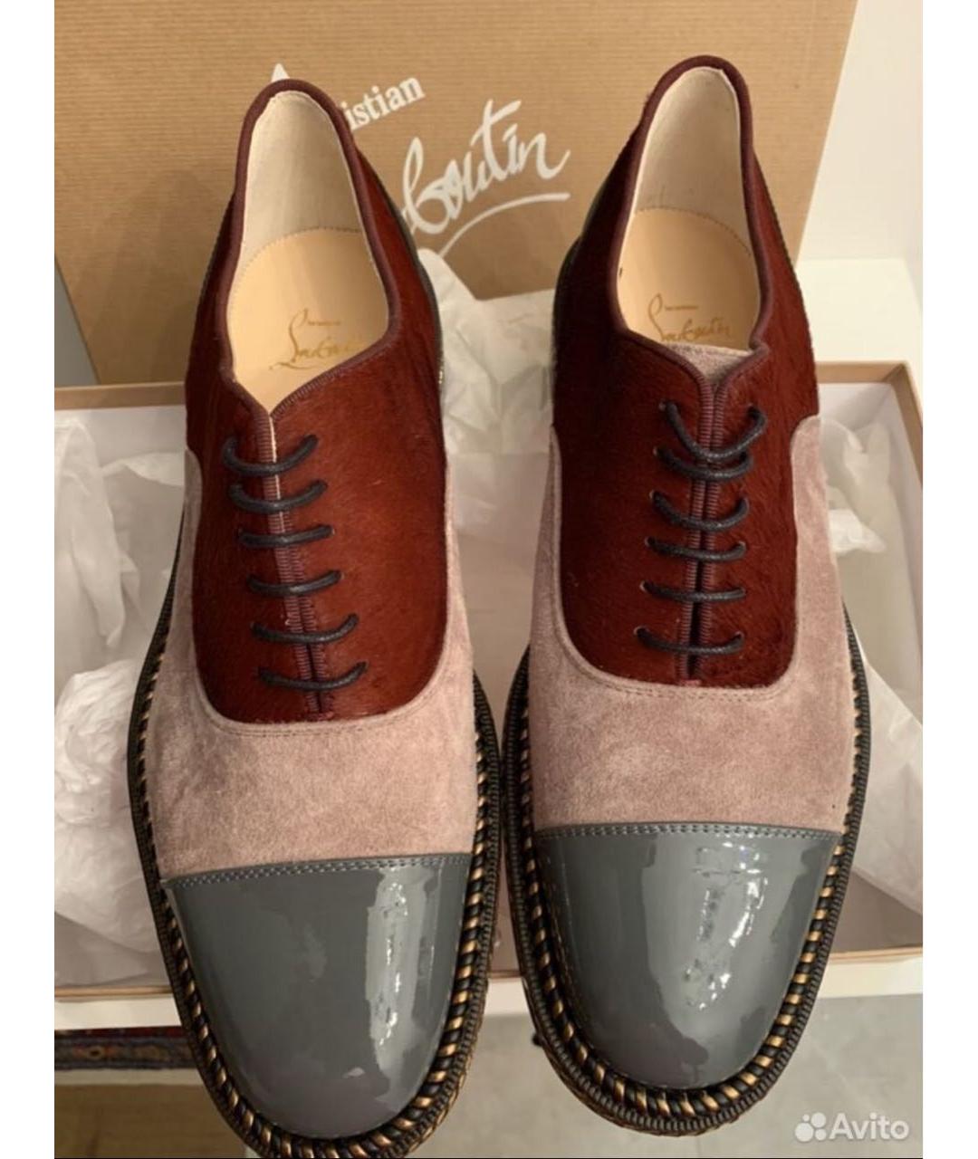 CHRISTIAN LOUBOUTIN Мульти кожаные брогги и оксфорды, фото 6