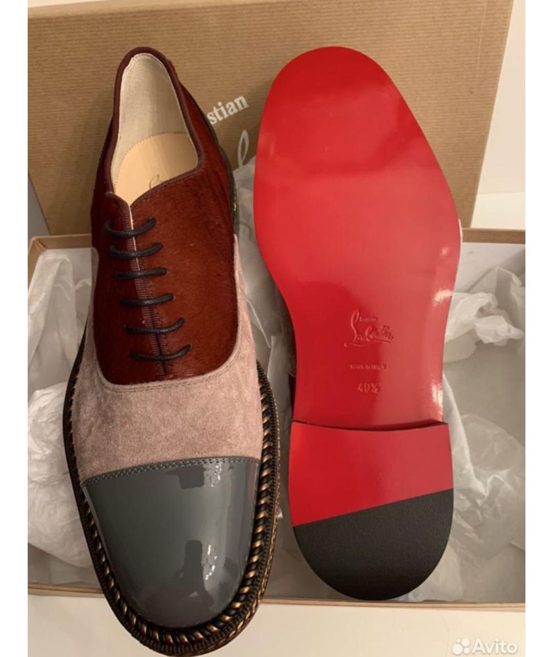 CHRISTIAN LOUBOUTIN Мульти кожаные брогги и оксфорды, фото 4