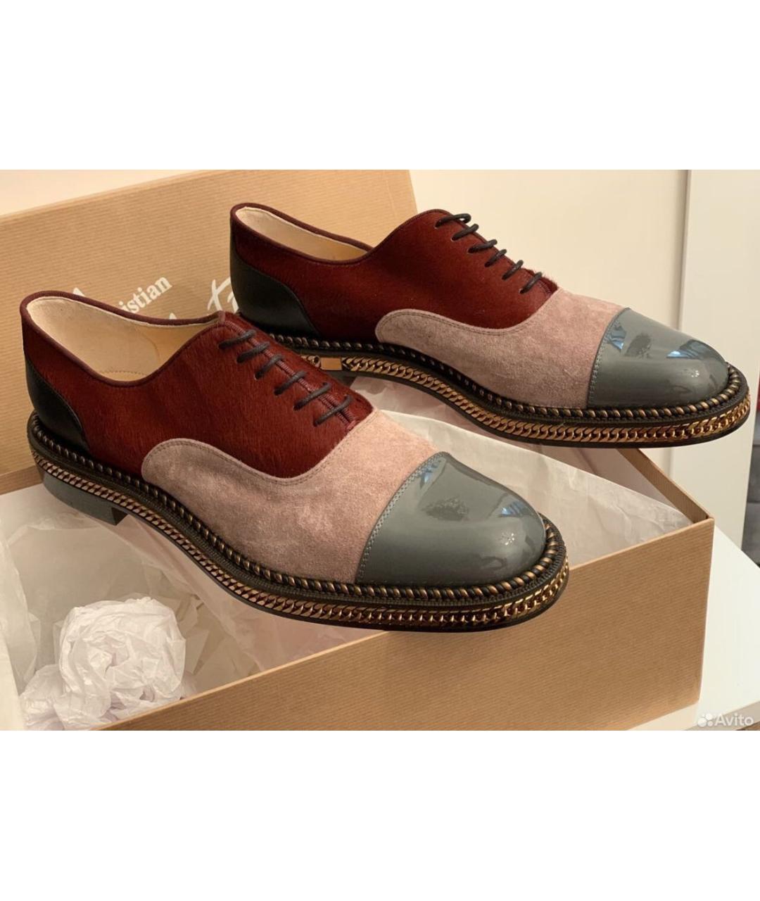 CHRISTIAN LOUBOUTIN Мульти кожаные брогги и оксфорды, фото 7