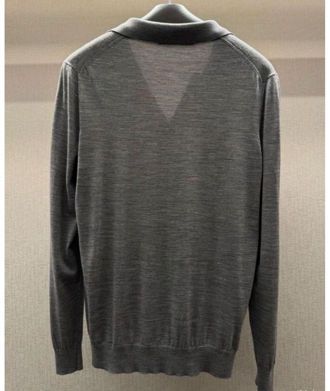 KITON Серый шерстяной джемпер / свитер, фото 2