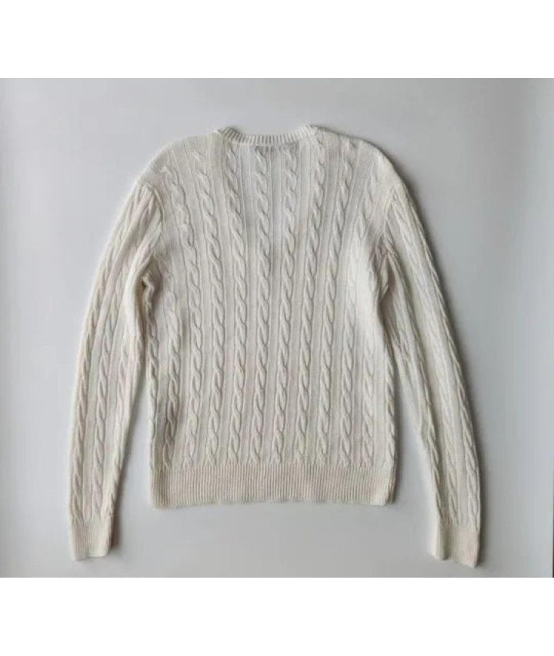 RALPH LAUREN Белый льняной джемпер / свитер, фото 2