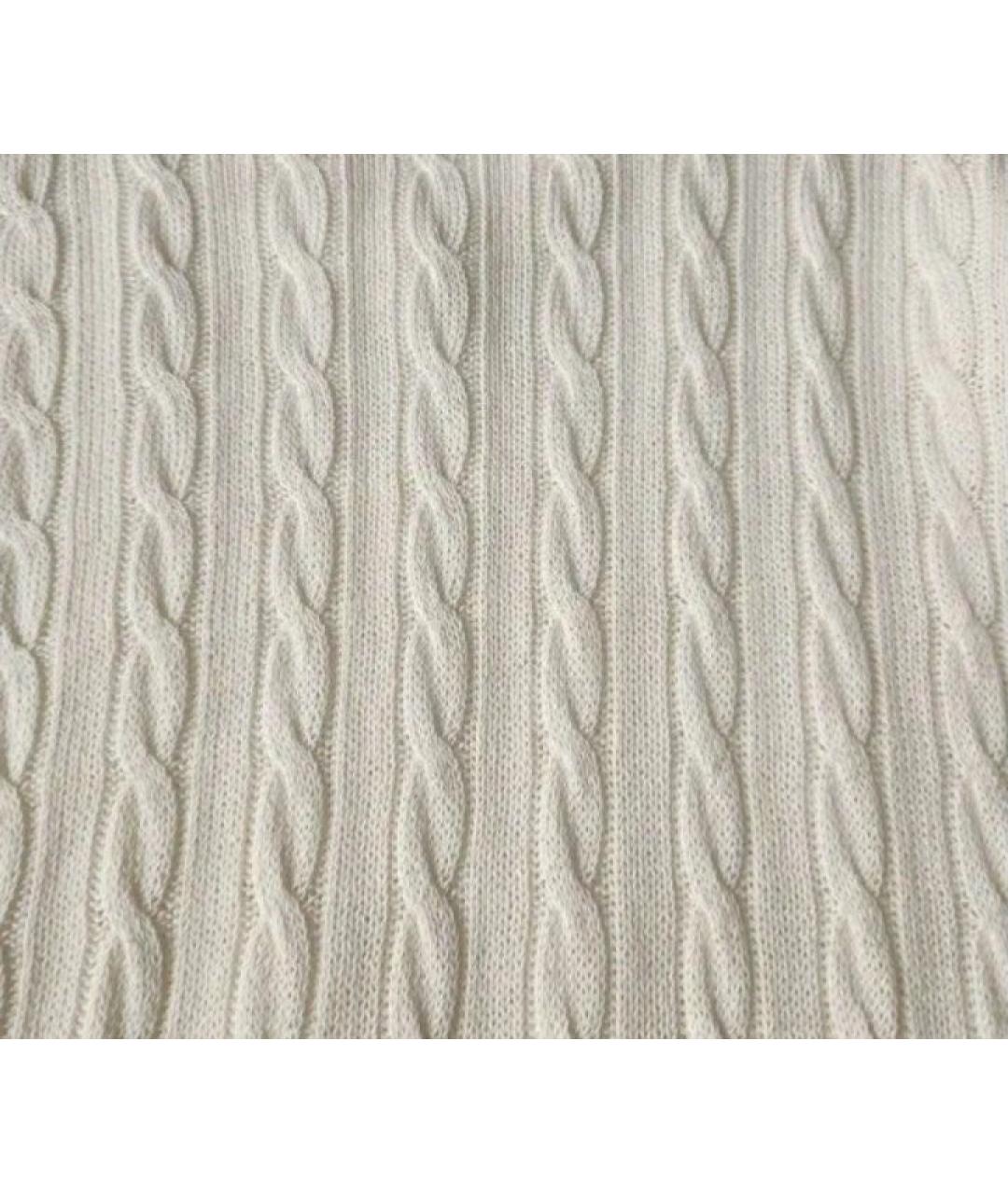 RALPH LAUREN Белый льняной джемпер / свитер, фото 5